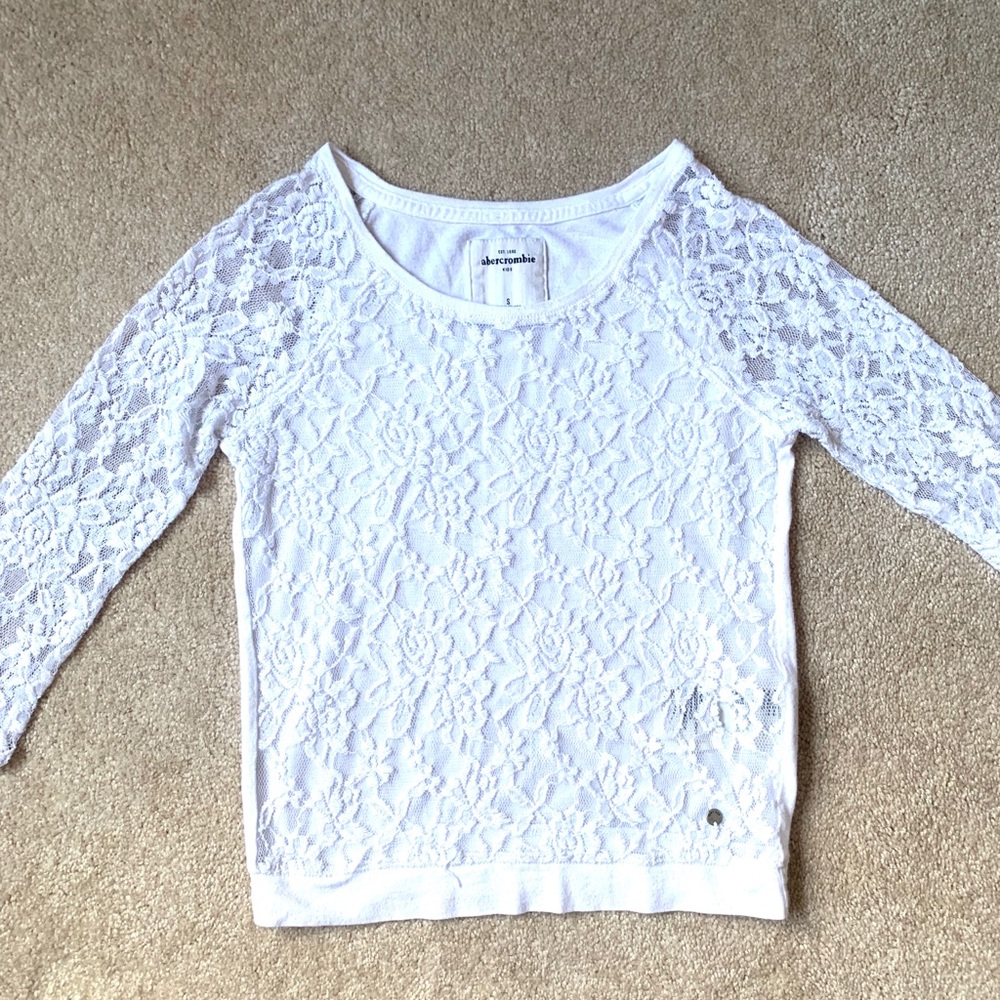 Abercrombie kids girls lace sweater